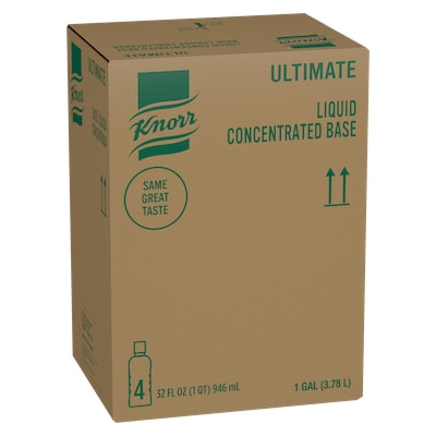 Knorr® Professional Liquid Concentrated Base Vegetable 4 x 32 oz - Knorr® Bases are reinvented by our chefs with your kitchen and your customers in mind.